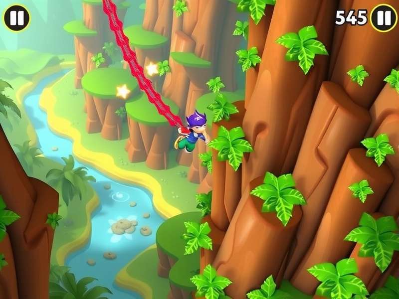 Jungle Zip Dash Speed Gameplay Screenshot